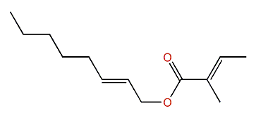 (E)-2-Octenyl (E)-2-methyl-2-butenoate